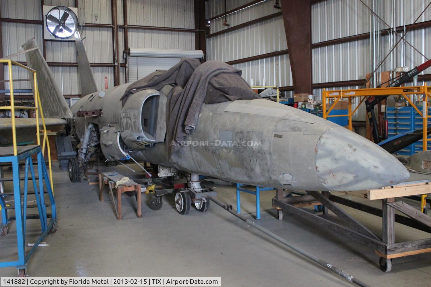 141882, Grumman F-11A Tiger C/N 199, F-11A Tiger under restoration at Valiant Air Command