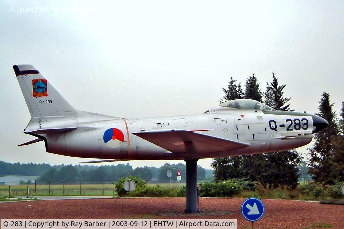 Q-283, 1955 North American F-86K Sabre C/N 213-53, North American F-86K Sabre [213-53] (Royal Netherlands Air Force) Twente~PH 12/09/2003