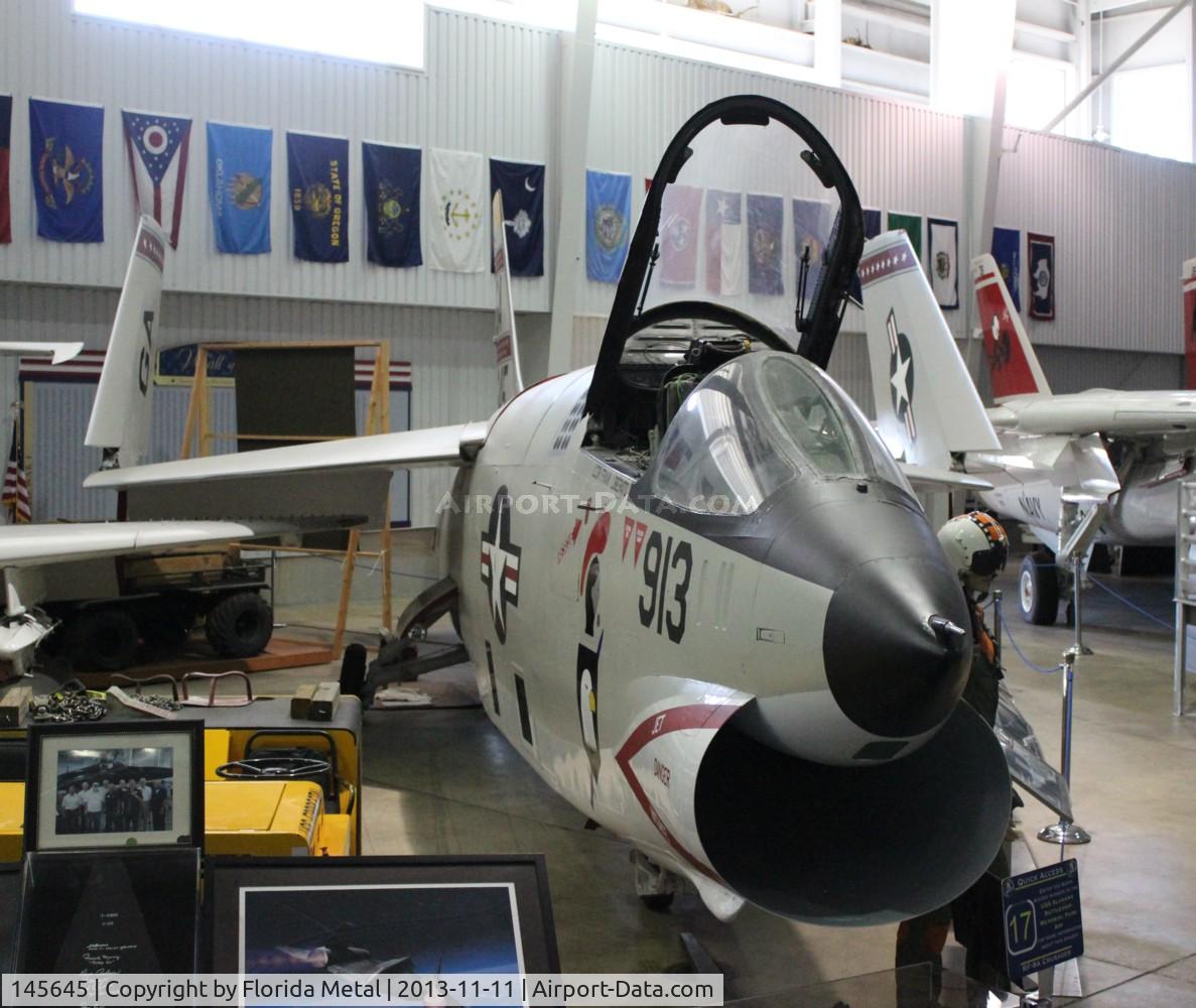 145645, Vought RF-8G Crusader C/N 519, RF-8G at Battleship Alabama