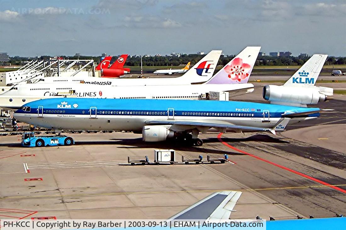 PH-KCC, 1994 McDonnell Douglas MD-11 C/N 48557, McDonnell Douglas MD-11 [48557] (KLM Royal Dutch Airlines) Amsterdam-Schiphol~PH 13/09/2003