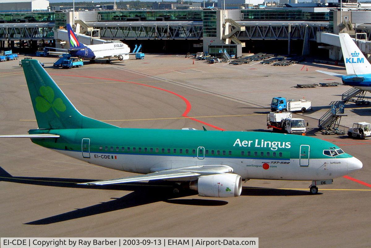 EI-CDE, 1991 Boeing 737-548 C/N 25115, Boeing 737-548 [25115] (Aer Lingus) Amsterdam-Schiphol~PH 13/09/2003