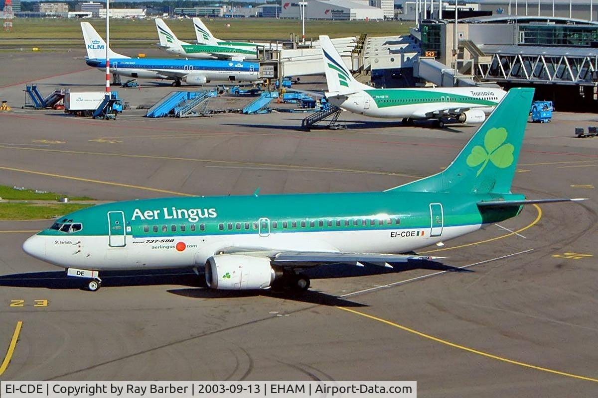EI-CDE, 1991 Boeing 737-548 C/N 25115, Boeing 737-548 [25115] (Aer Lingus) Amsterdam-Schiphol~PH 13/09/2003
