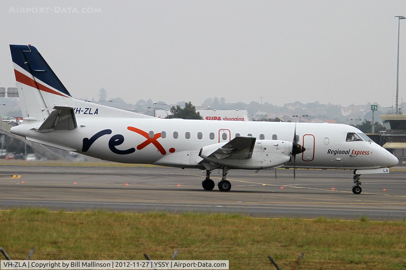 VH-ZLA, 1995 Saab SF340B C/N 340B-371, taxiing