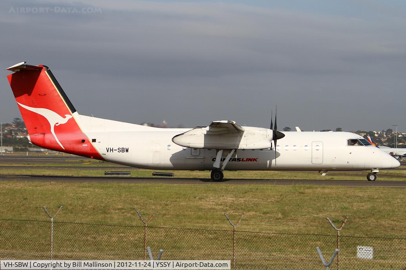 VH-SBW, 2004 De Havilland Canada DHC-8-315Q Dash 8 C/N 599, taxiing from 34R