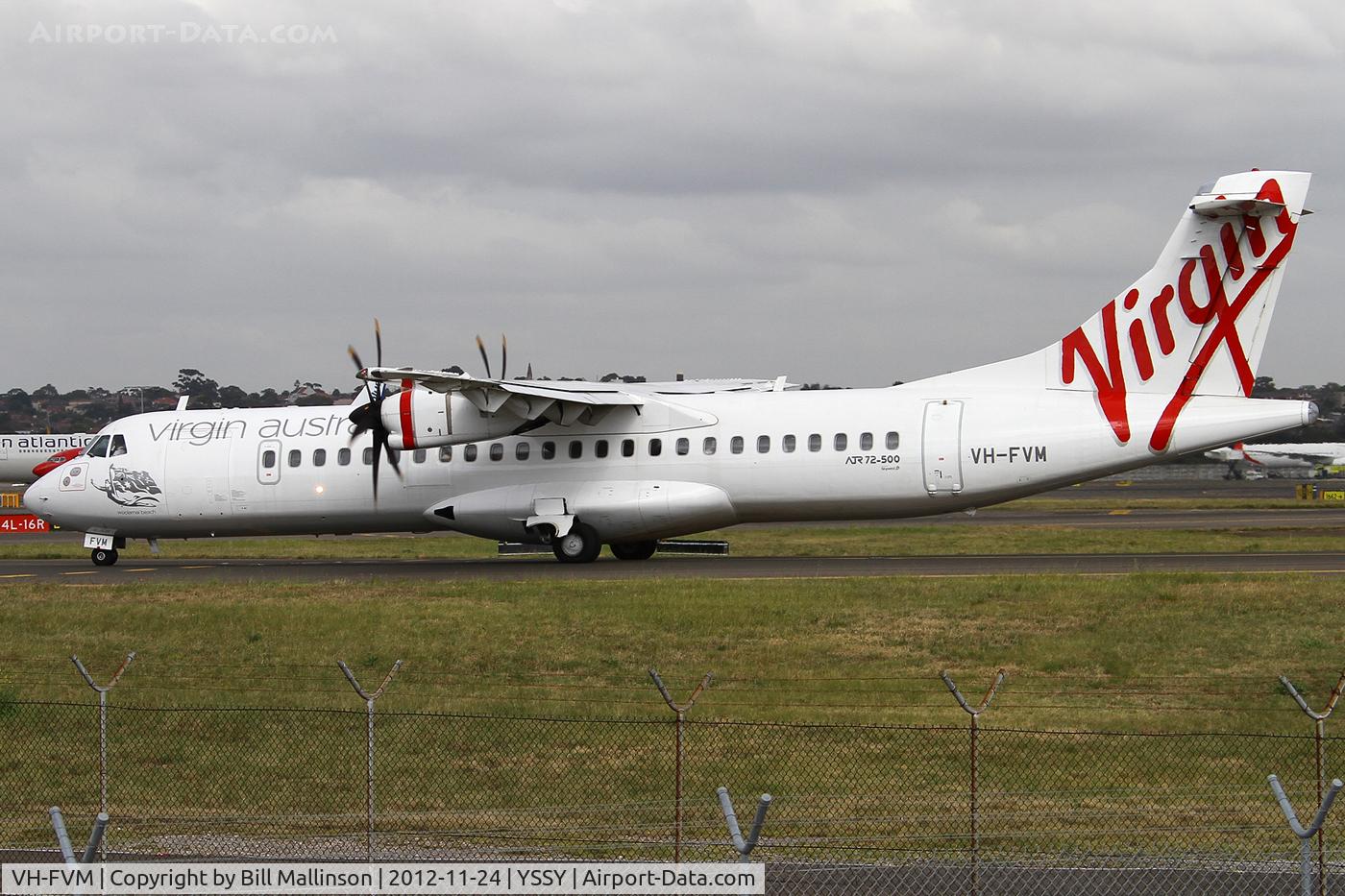 VH-FVM, 2011 ATR 72-212A C/N 979, taxi to 34R