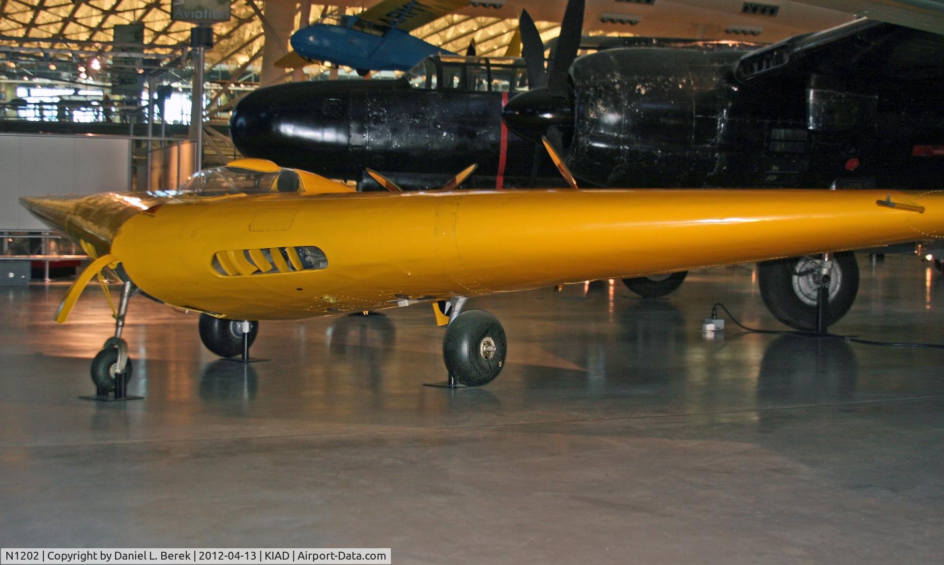 N1202, 1940 Northrop N-1M C/N 111-29080, This was the first of a series of flying wing designs Jack Northrop created for the Air Force.