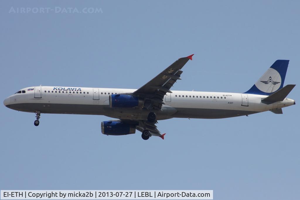 EI-ETH, 1997 Airbus A321-231 C/N 668, Landing