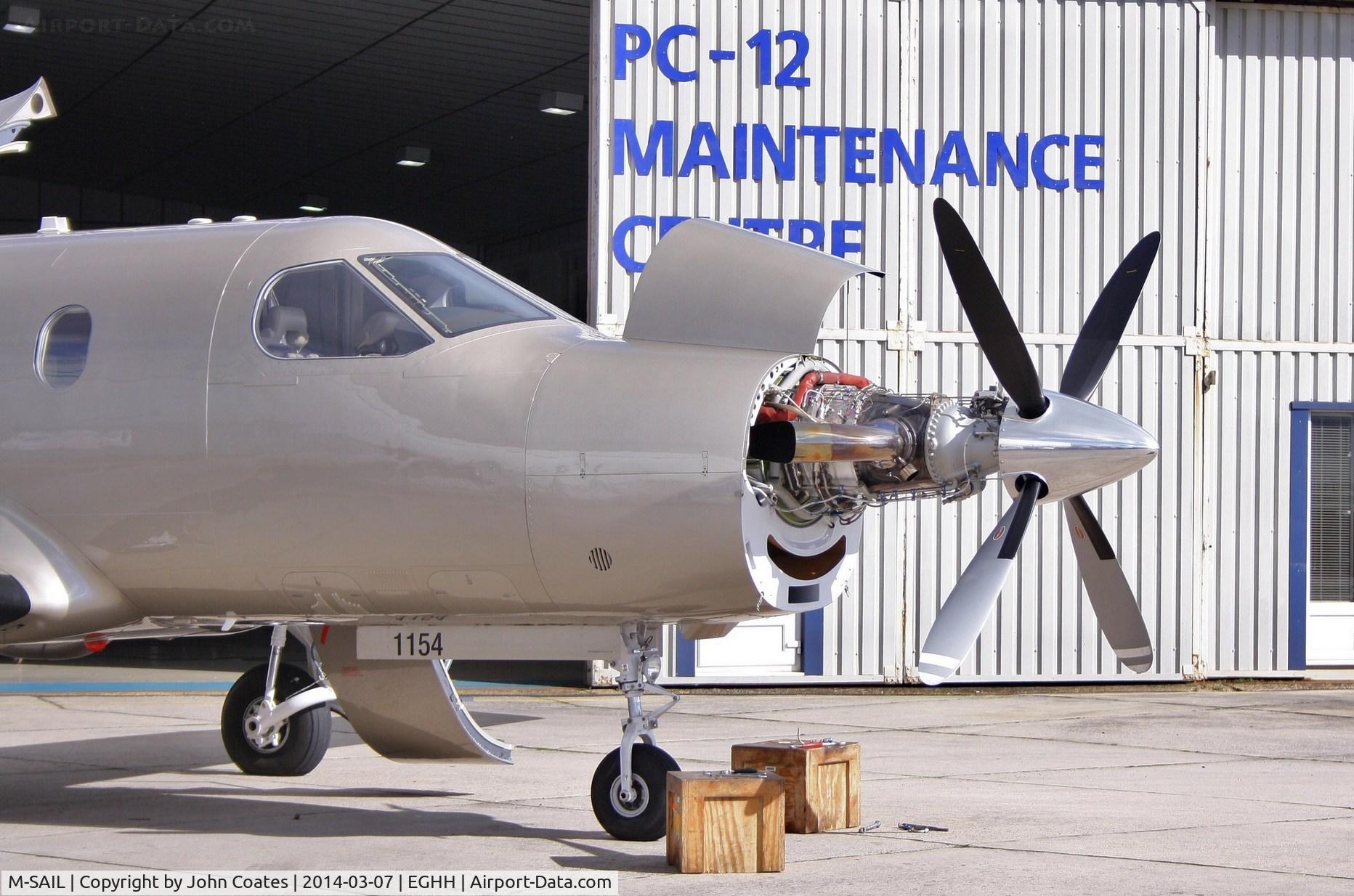 M-SAIL, 2009 Pilatus PC-12/47E C/N 1154, At Pilatus Centre