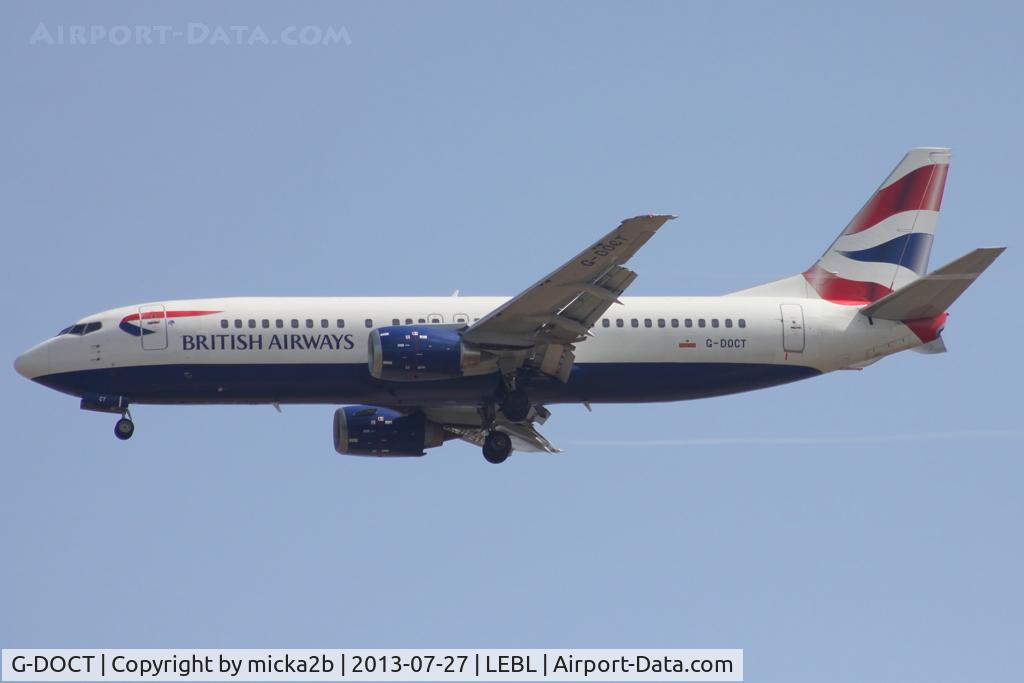 G-DOCT, 1992 Boeing 737-436 C/N 25853, Landing