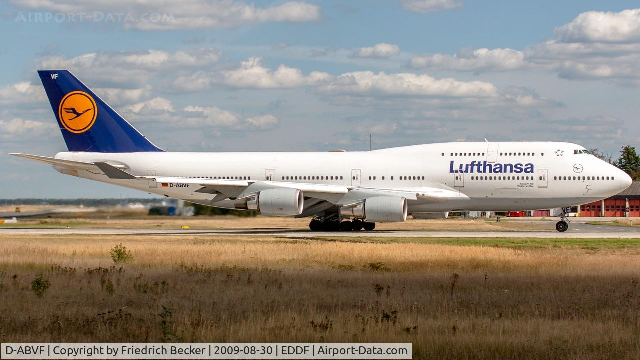 D-ABVF, 1990 Boeing 747-430 C/N 24761, departure via RW18W