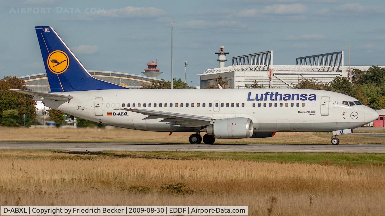 D-ABXL, 1986 Boeing 737-330 C/N 23531, departure via RW18W