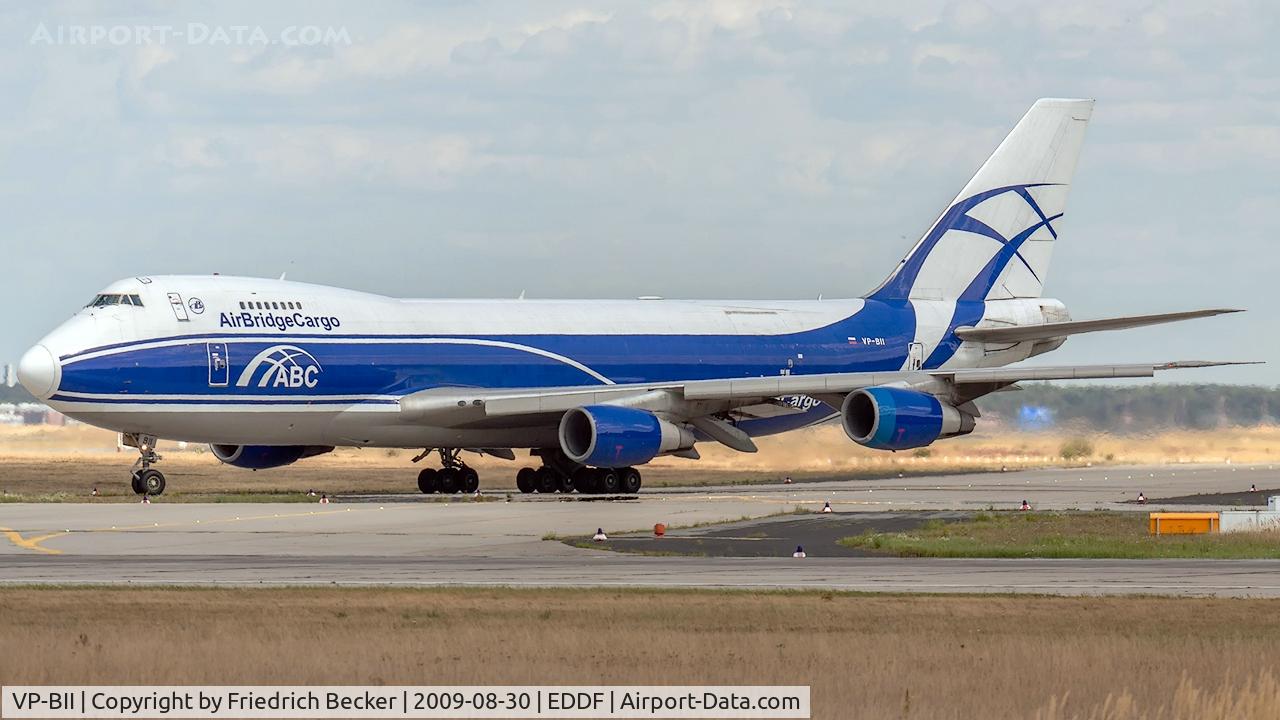 VP-BII, 1990 Boeing 747-281F C/N 24576, taxying to the active