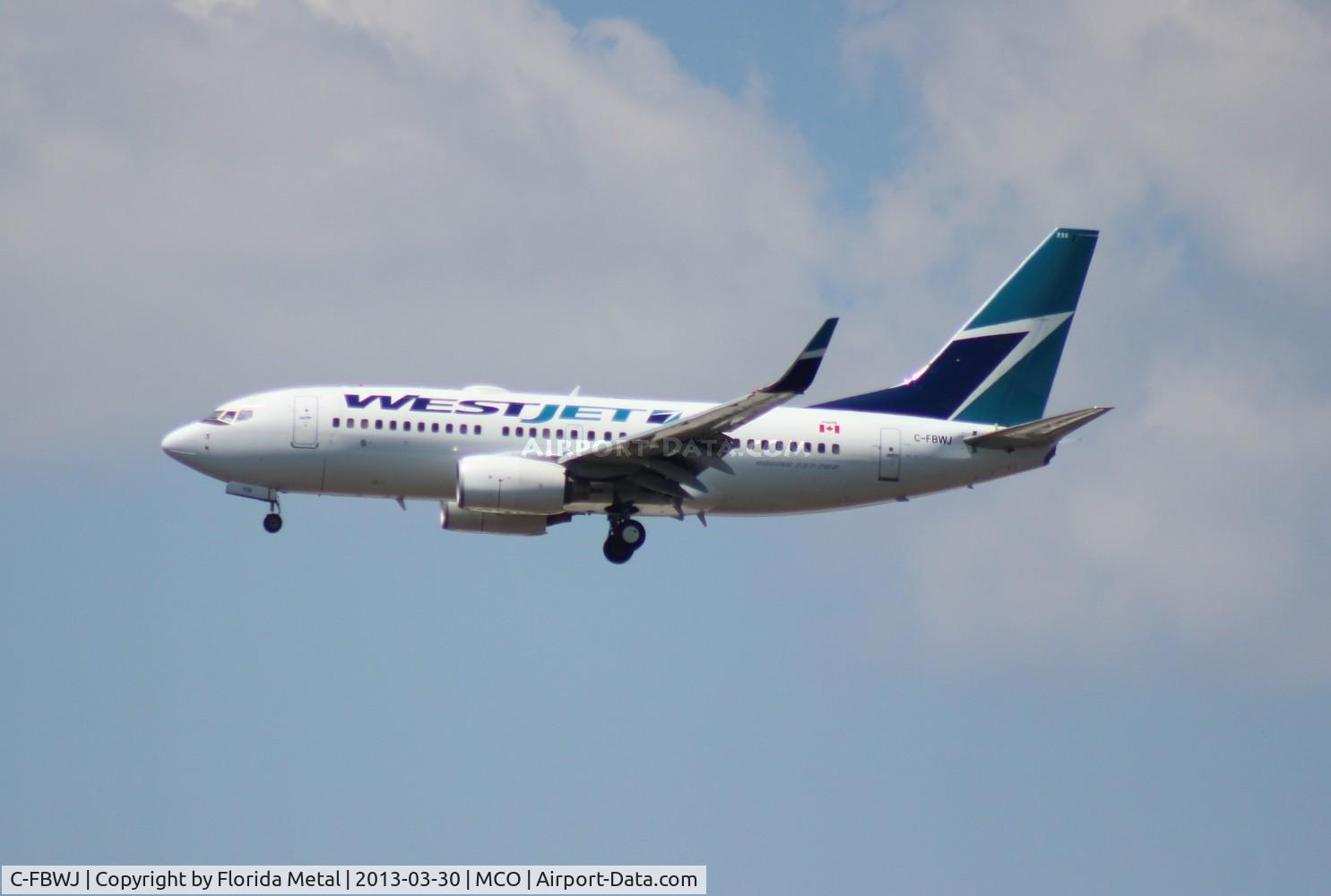 C-FBWJ, 2005 Boeing 737-7CT C/N 32767, West Jet 737-700