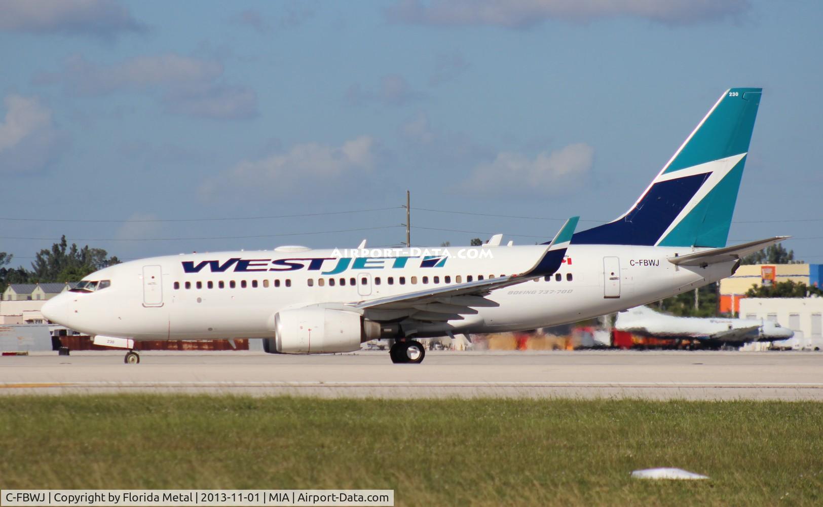 C-FBWJ, 2005 Boeing 737-7CT C/N 32767, West Jet 737-700