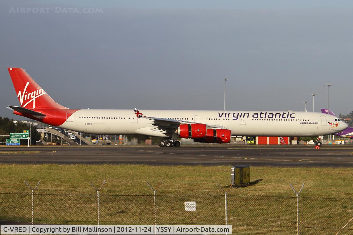 G-VRED, 2006 Airbus A340-642 C/N 768, arriving from HKG as VS200
