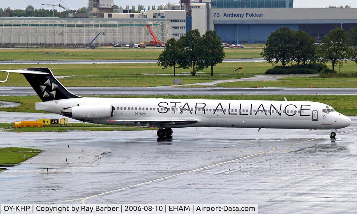 OY-KHP, 1991 McDonnell Douglas MD-81 (DC-9-81) C/N 53007, McDonnell-Douglas DC-9-81 [53007] (SAS Scandinavian Airlines) Amsterdam-Schiphol~PH 10/08/2006