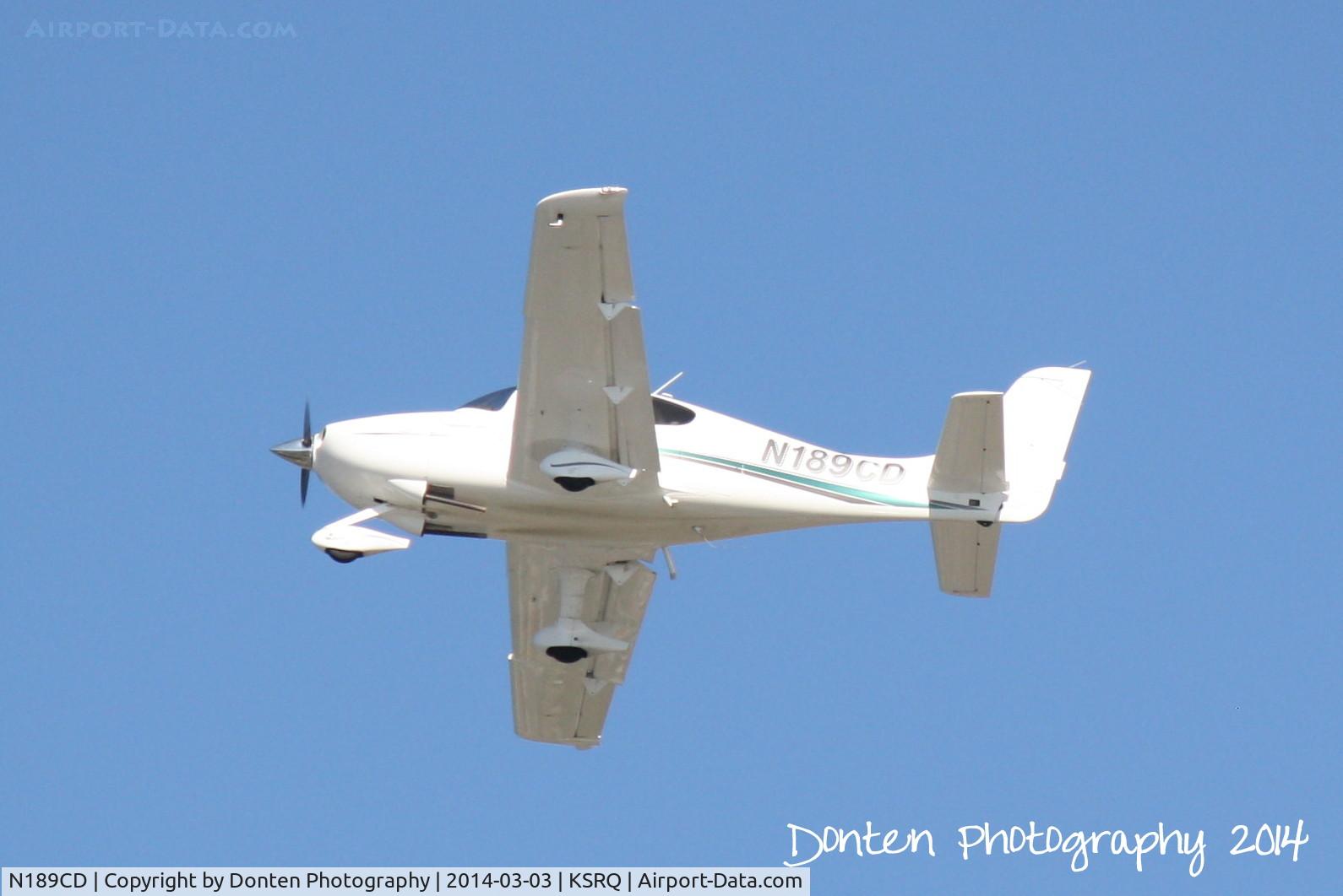 N189CD, 2000 Cirrus SR20 C/N 1097, Cirrus SR-20 (N189CD) departs Sarasota-Bradenton International Airport