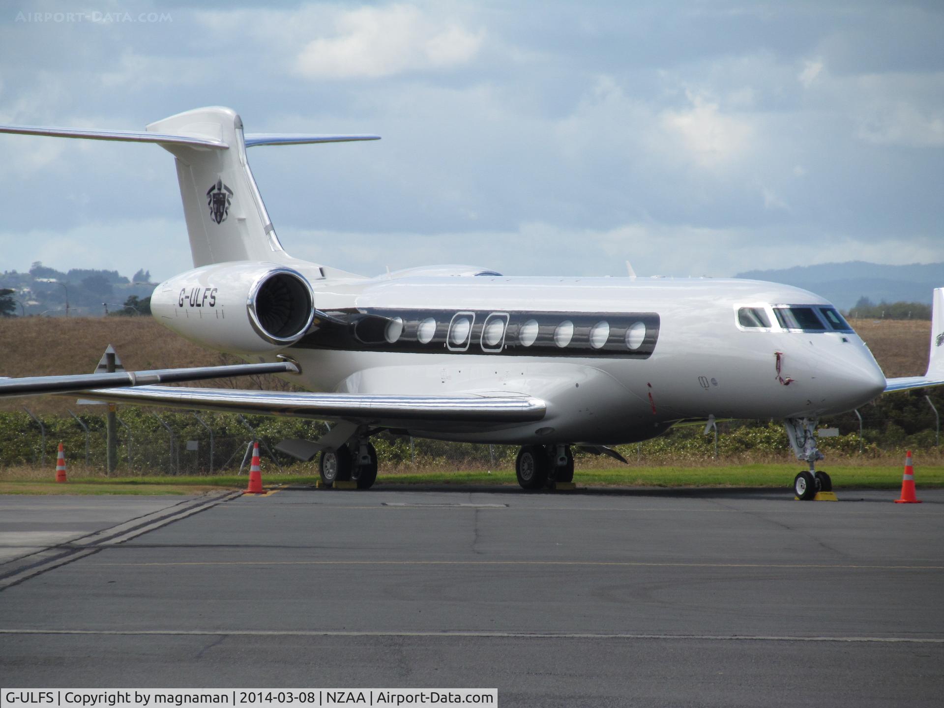 G-ULFS, 2013 Gulfstream Aerospace G650 (G-VI) C/N 6028, Different angle from cargo ramp