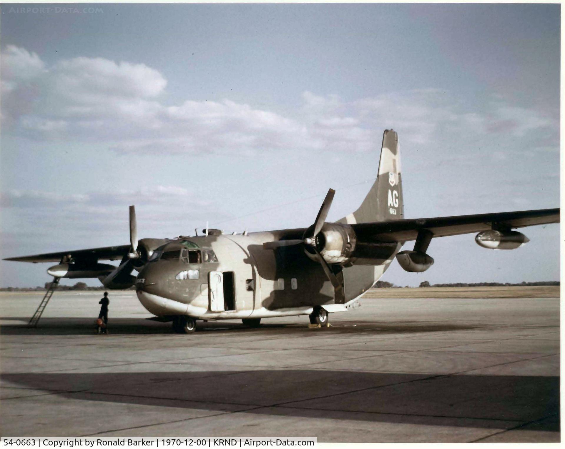 54-0663, 1954 Fairchild C-123K Provider C/N 20112, Display Randolph
