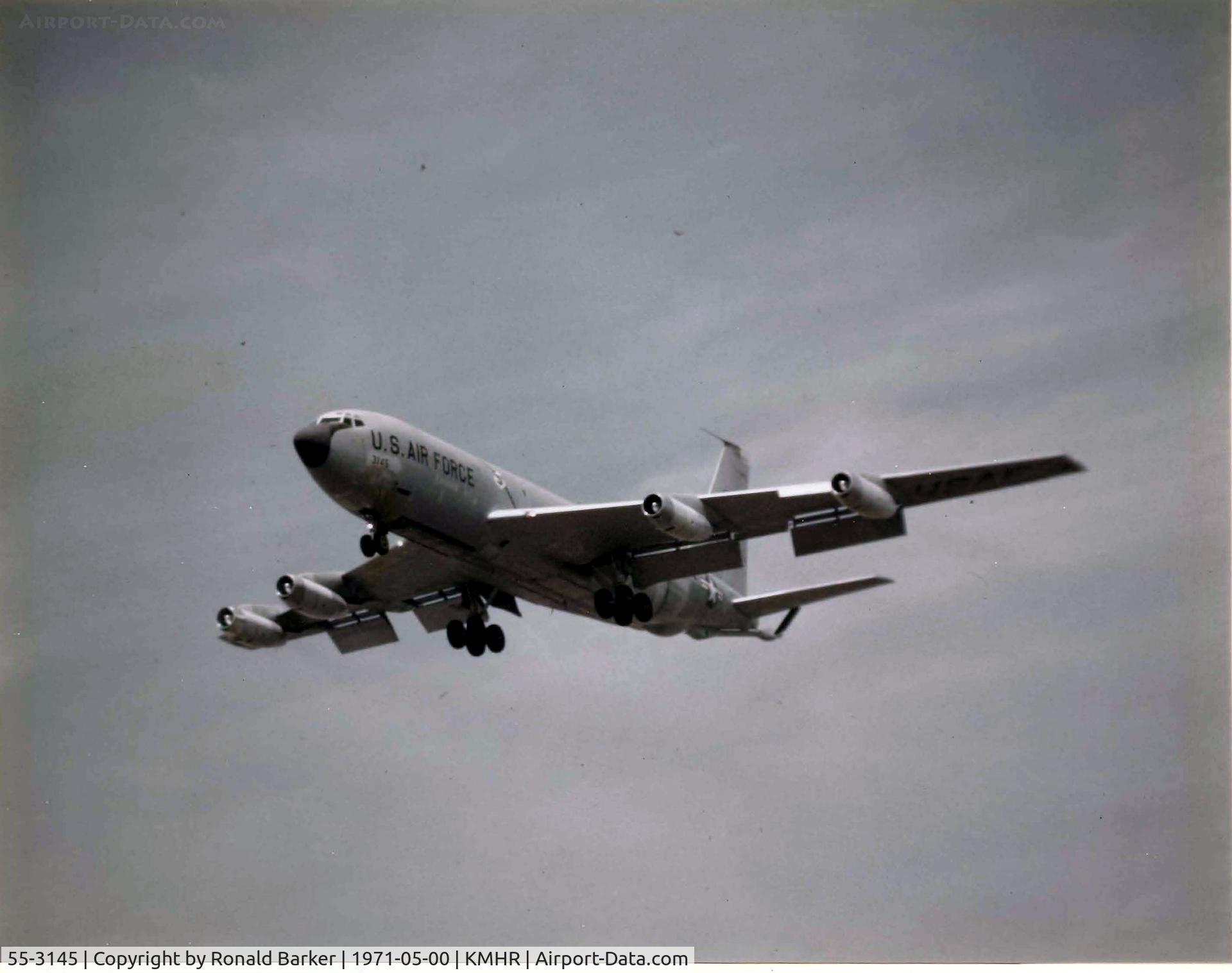 55-3145, 1955 Boeing KC-135A Stratotanker C/N 17261, Low approach Mather