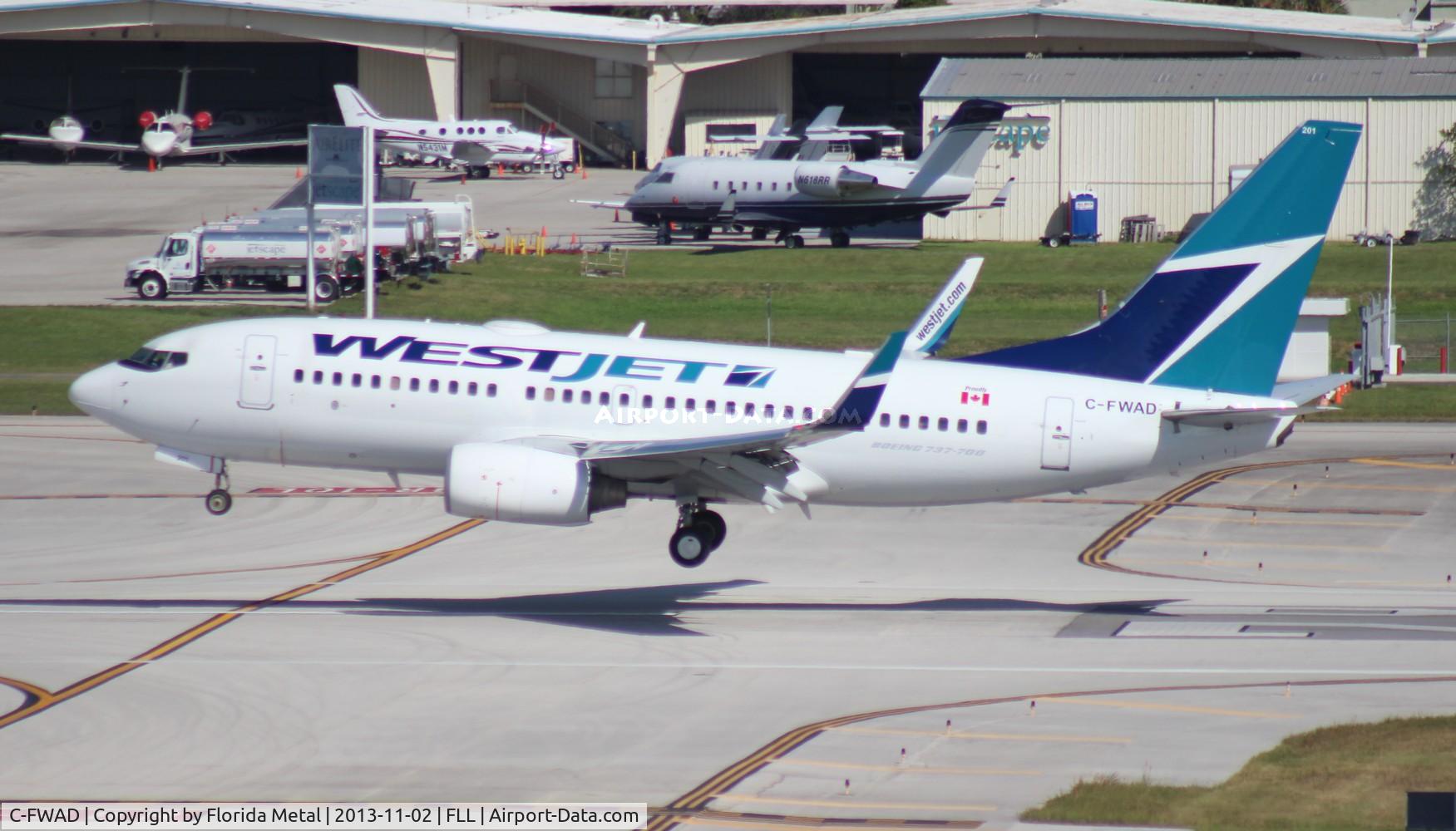 C-FWAD, 2002 Boeing 737-7CT C/N 32753, West Jet 737-700