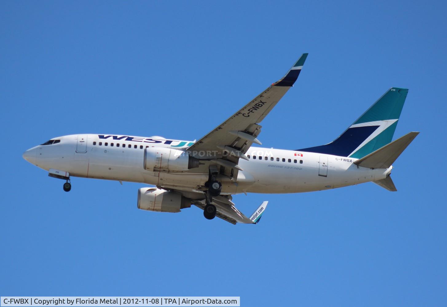 C-FWBX, 2003 Boeing 737-7CT C/N 32751, West Jet 737-700