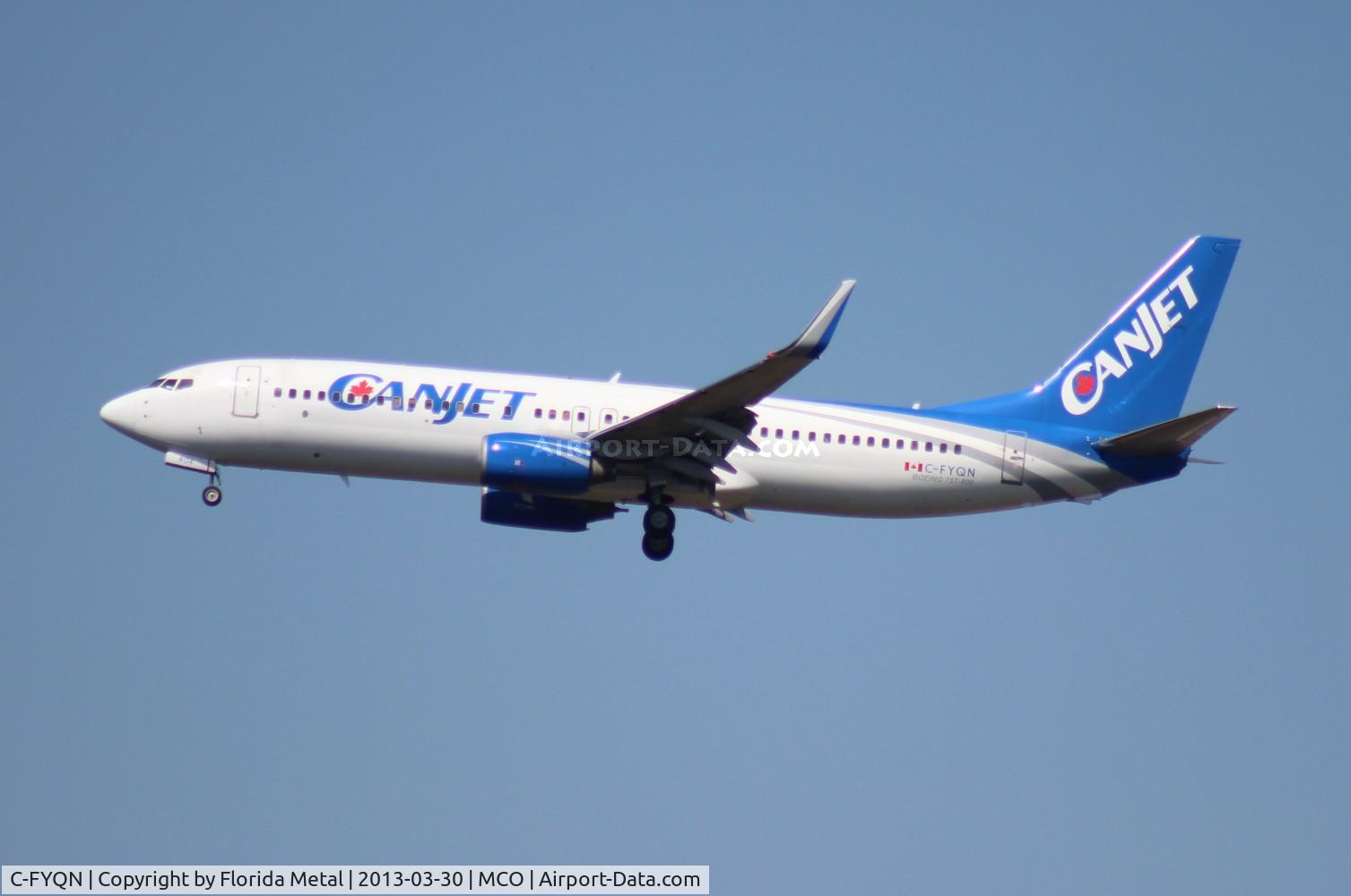 C-FYQN, 2001 Boeing 737-8AS C/N 29933, Can Jet 737-800