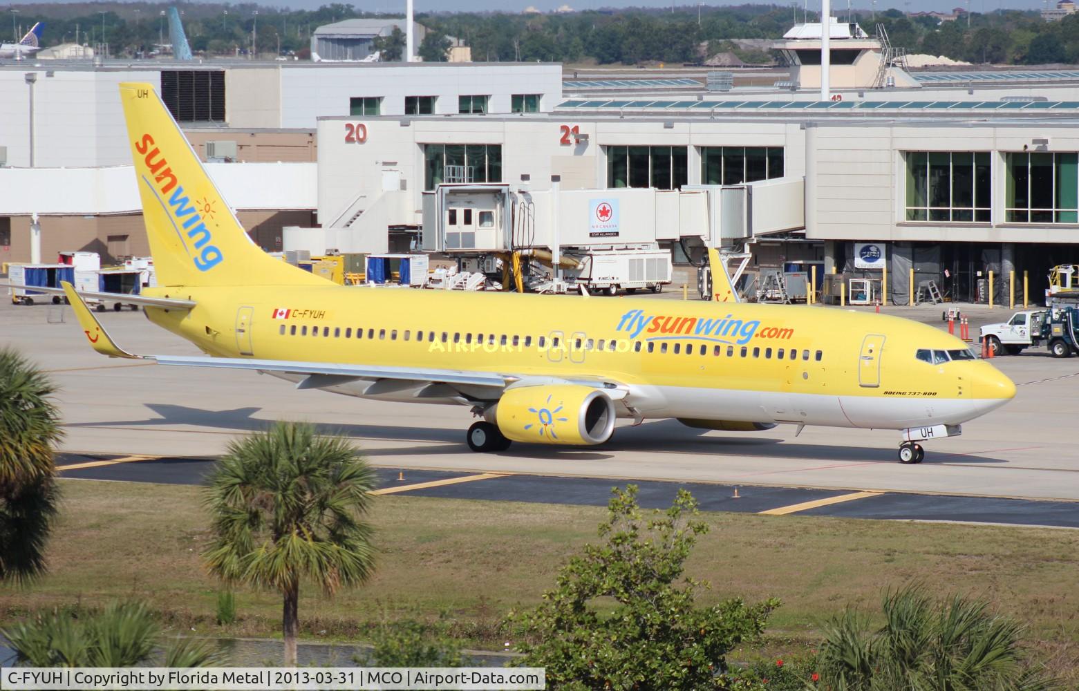 C-FYUH, 2006 Boeing 737-8K5 C/N 34689, Sunwing 737-800 hybrid TUIFly Germany colors