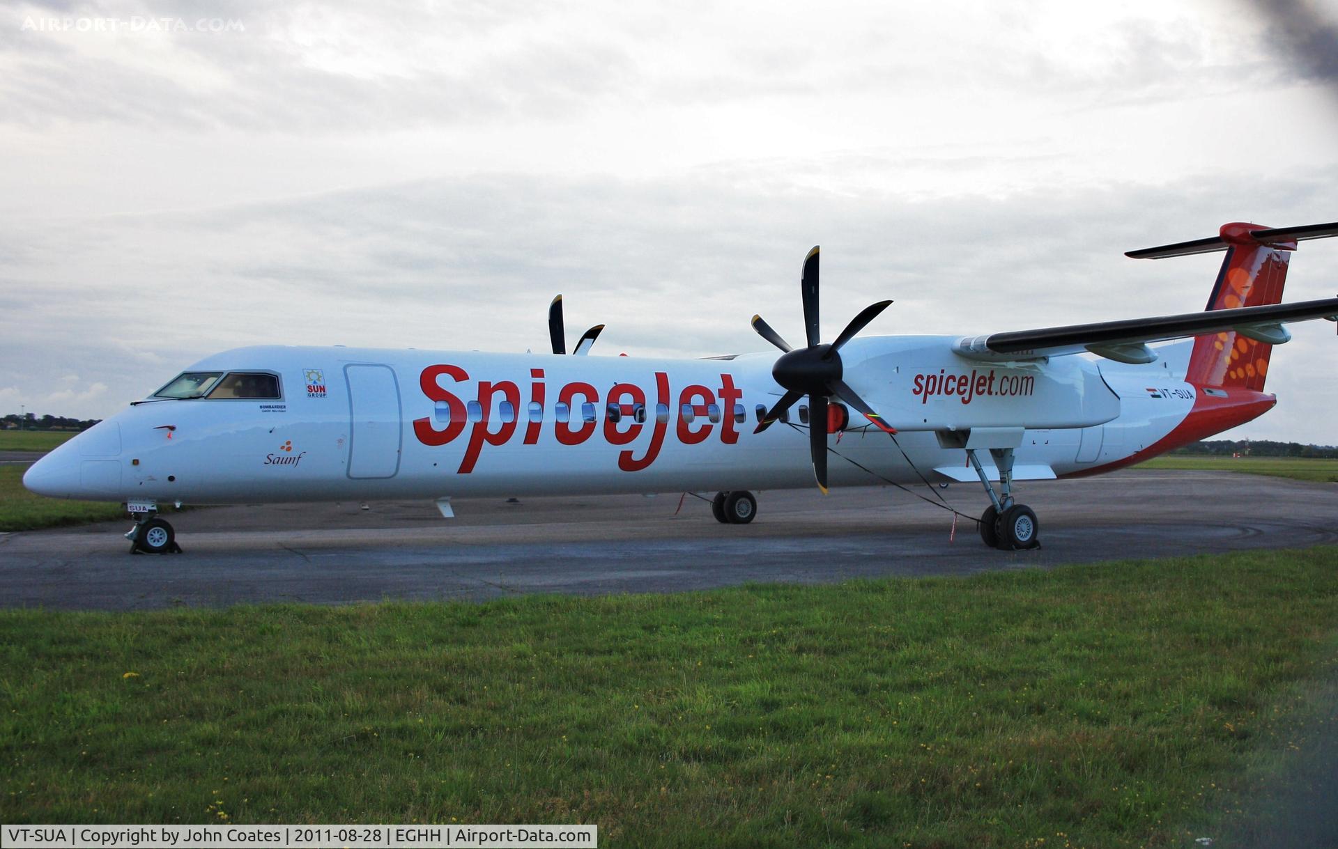 VT-SUA, 2011 De Havilland Canada DHC-8-402Q Dash 8 C/N 4373, At Signatures on delivery from Canada