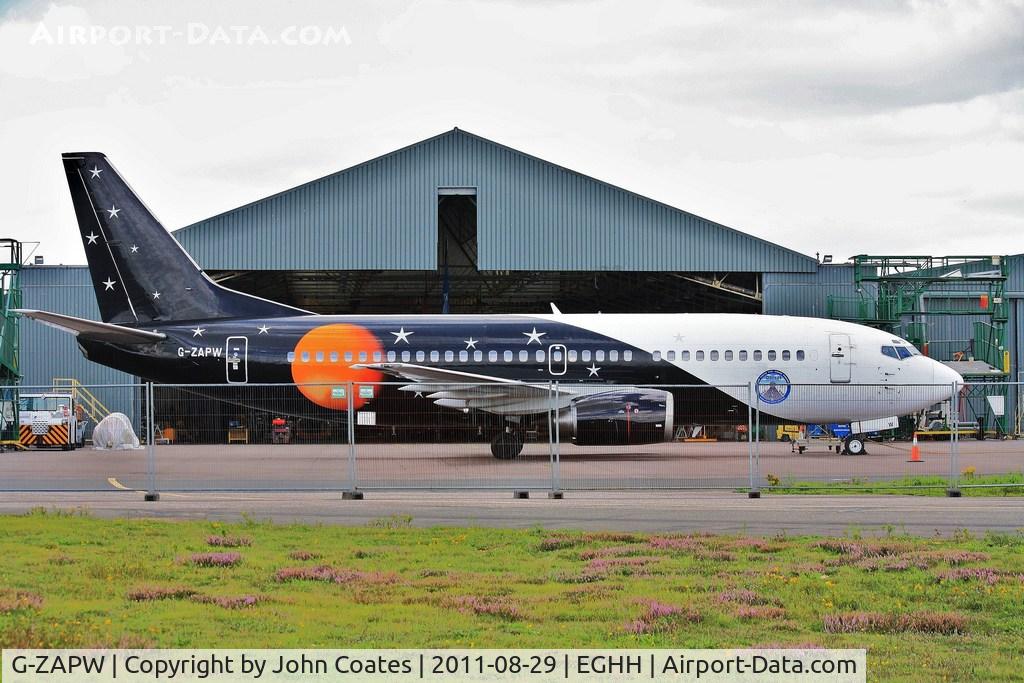 G-ZAPW, 1988 Boeing 737-3L9 C/N 24219, Volunteer a/c for the Dorset Plane Pull for charity