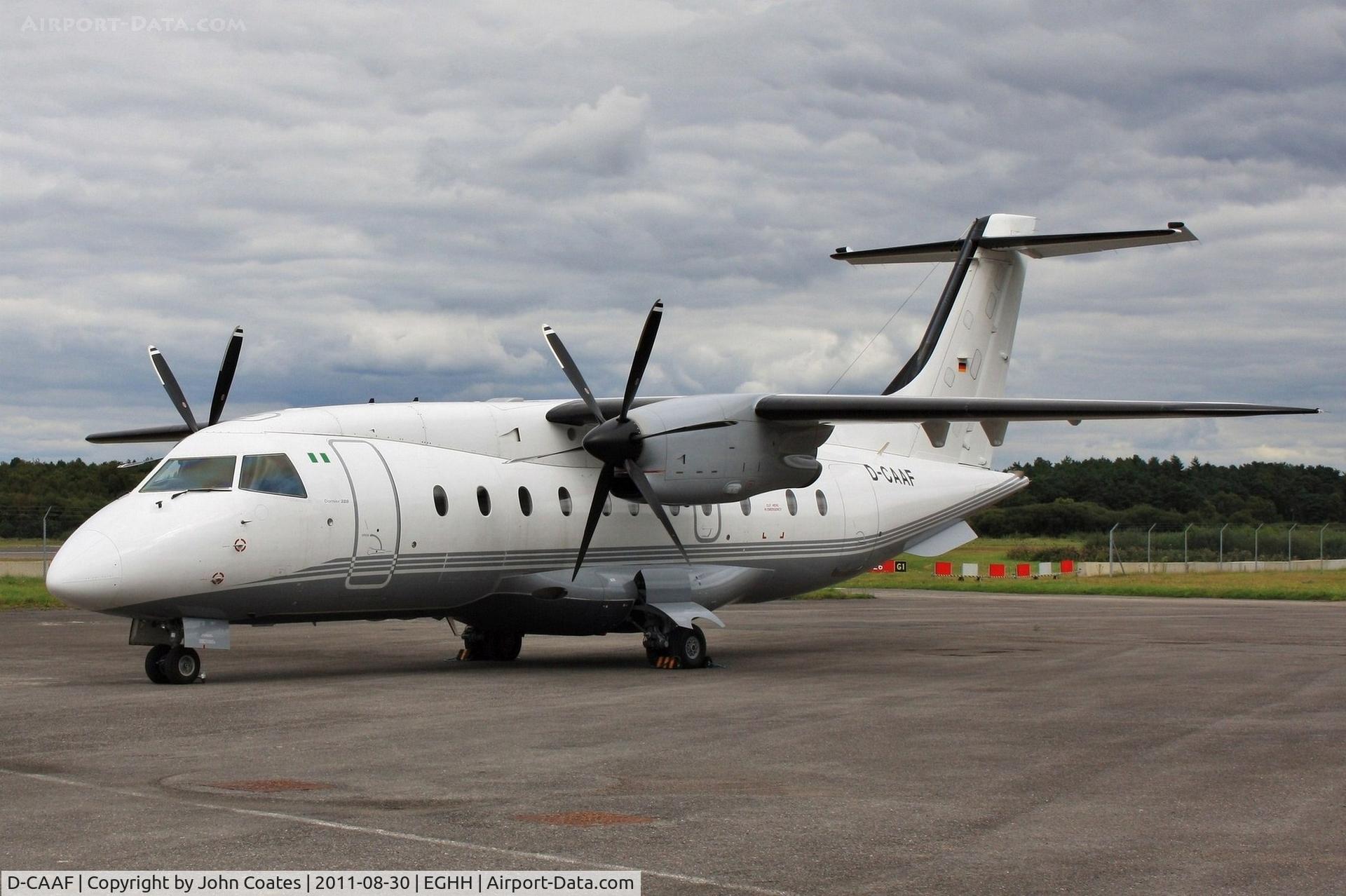D-CAAF, 1995 Dornier 328-110 C/N 3031, Arriving at JETS.  To be prepared for Sierra Nevada Corpn and USAF as N975EF