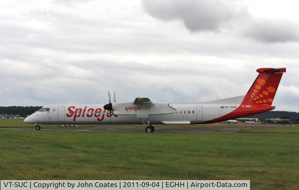 VT-SUC, 2011 De Havilland Canada DHC-8Q-402NG Dash 8 C/N 4377, Taxiing in on arrival