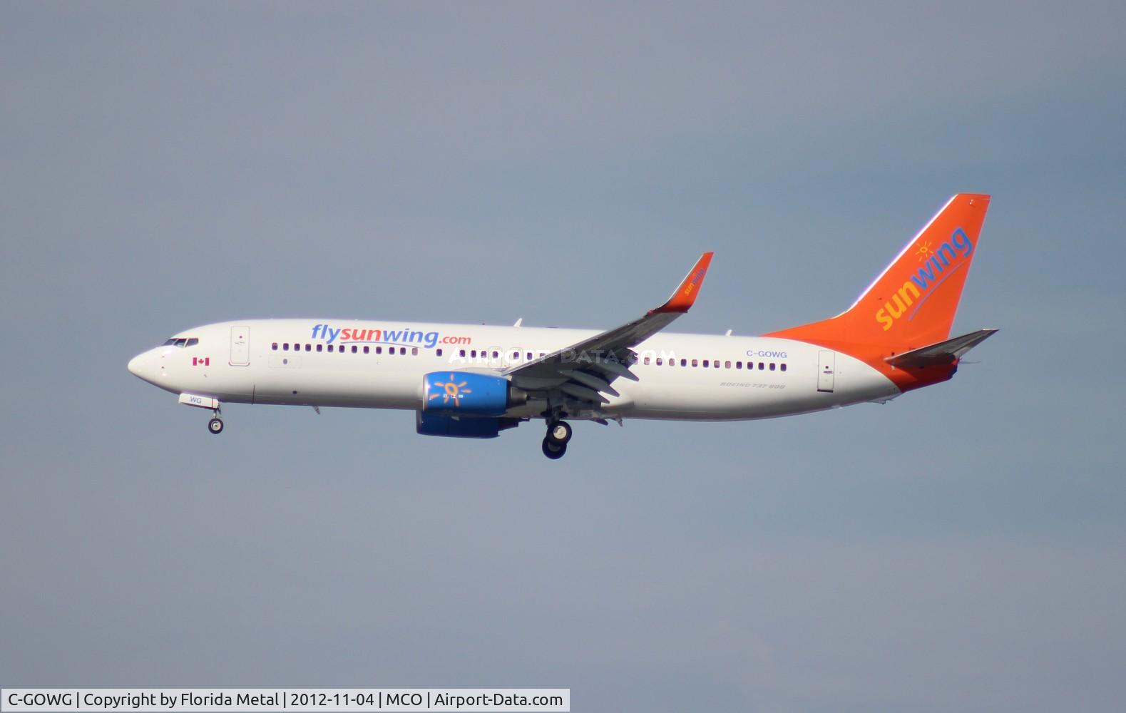 C-GOWG, 2010 Boeing 737-86J C/N 37757, Sunwing 737-800