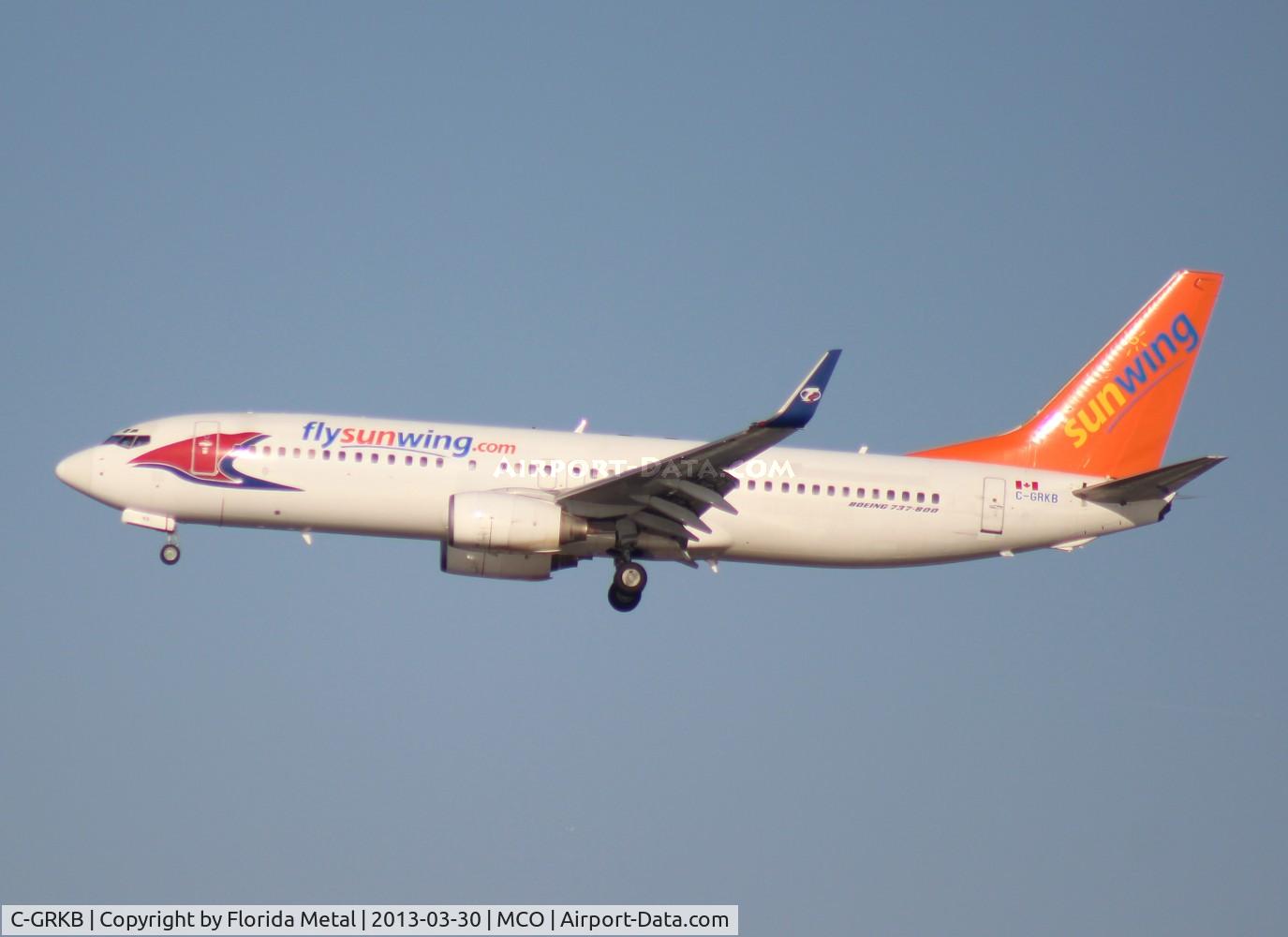C-GRKB, 2004 Boeing 737-86Q C/N 30294, Sunwing/Travel Service Hungary hybrid 737-800