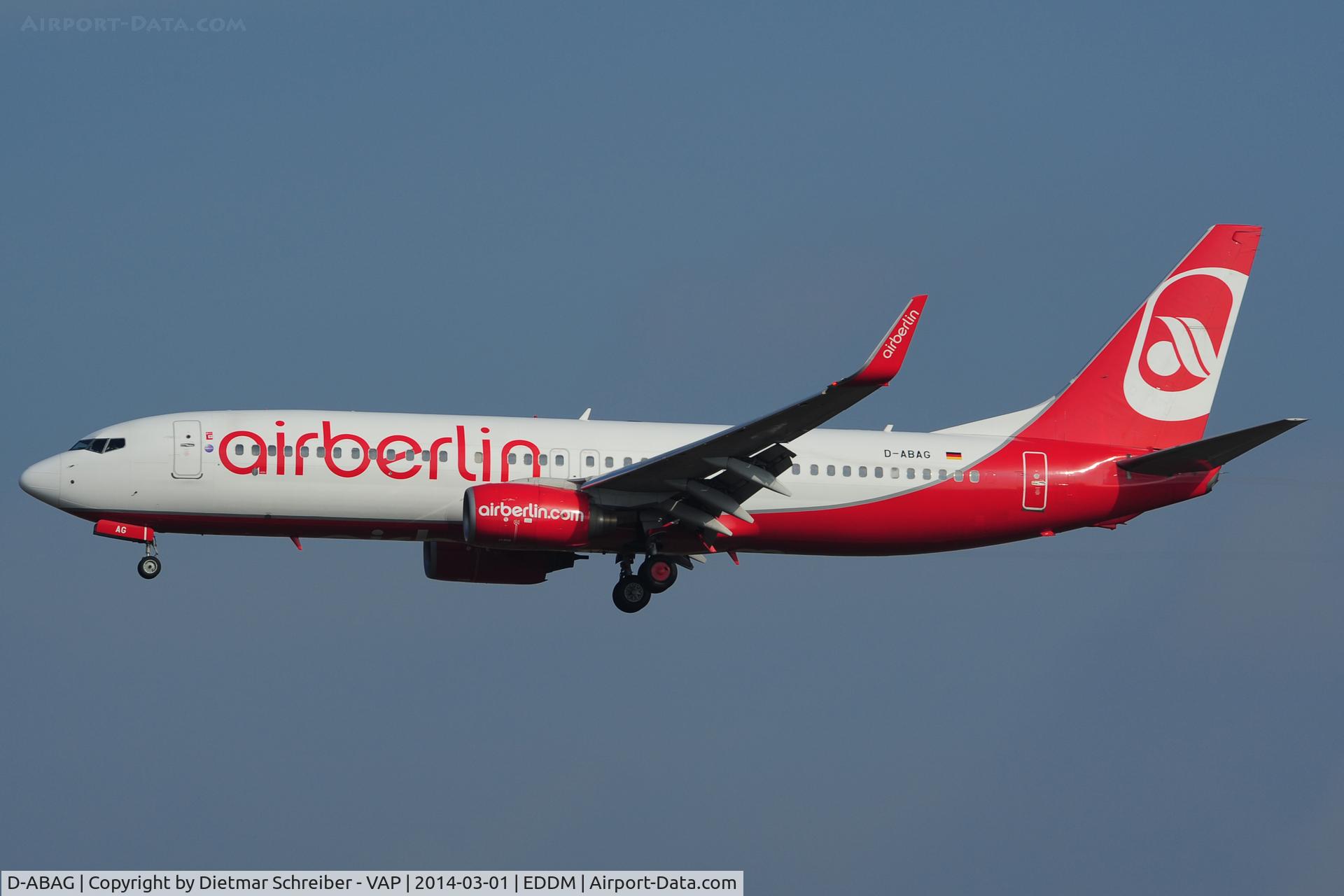 D-ABAG, 2001 Boeing 737-86J C/N 30879, Air Berlin Boeing 737-800