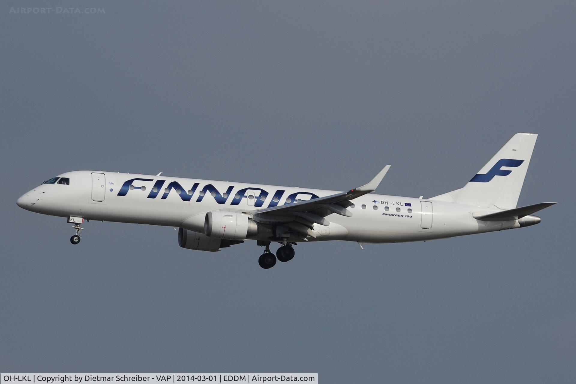 OH-LKL, 2007 Embraer 190LR (ERJ-190-100LR) C/N 19000153, Finnair Embraer 190
