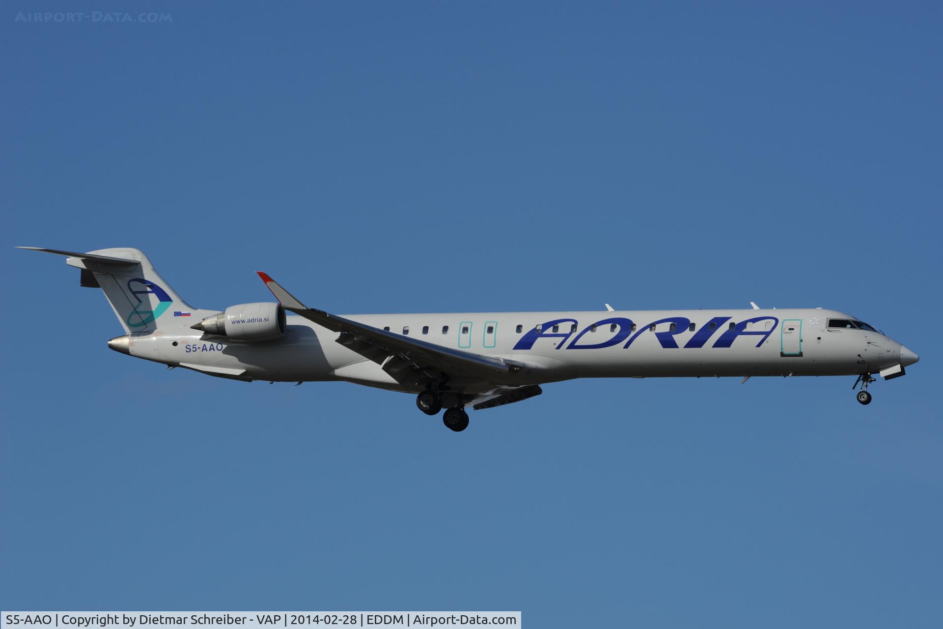 S5-AAO, 2008 Bombardier CRJ-900 NG (CL-600-2D24) C/N 15215, Adria Airways Regionaljet 900