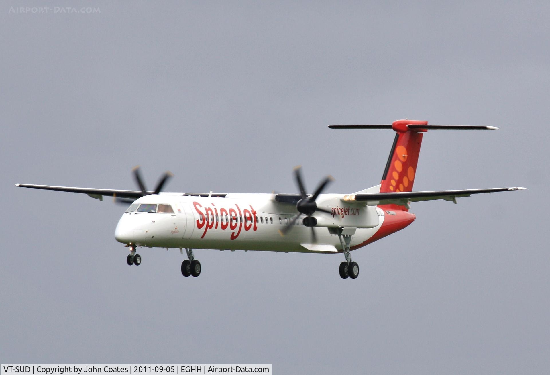 VT-SUD, 2011 De Havilland Canada DHC-8-402Q Dash 8 Dash 8 C/N 4378, Finals to 26