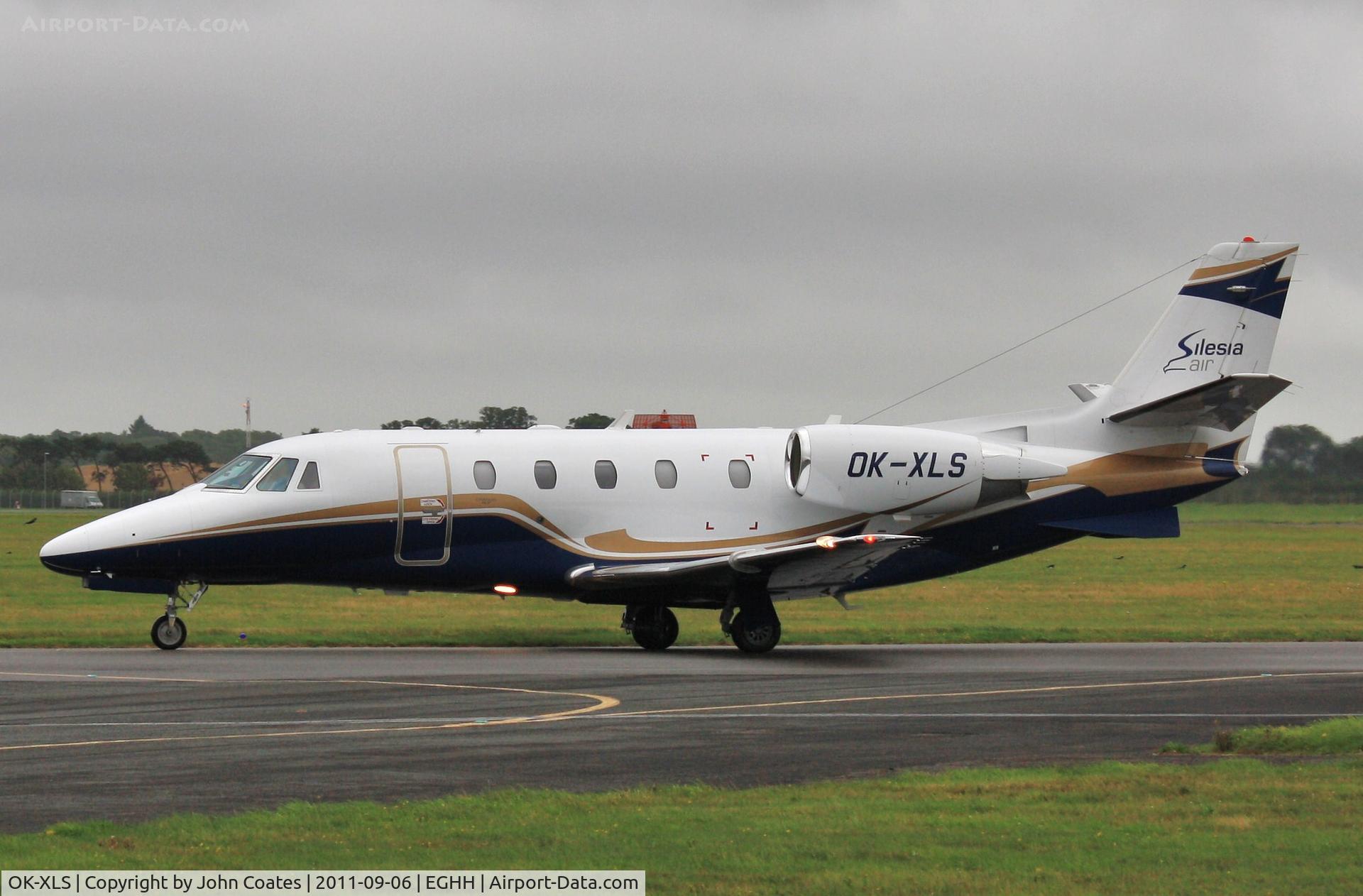 OK-XLS, 2010 Cessna 560XL Citation XLS+ C/N 560-6060, Taxiing on arrival