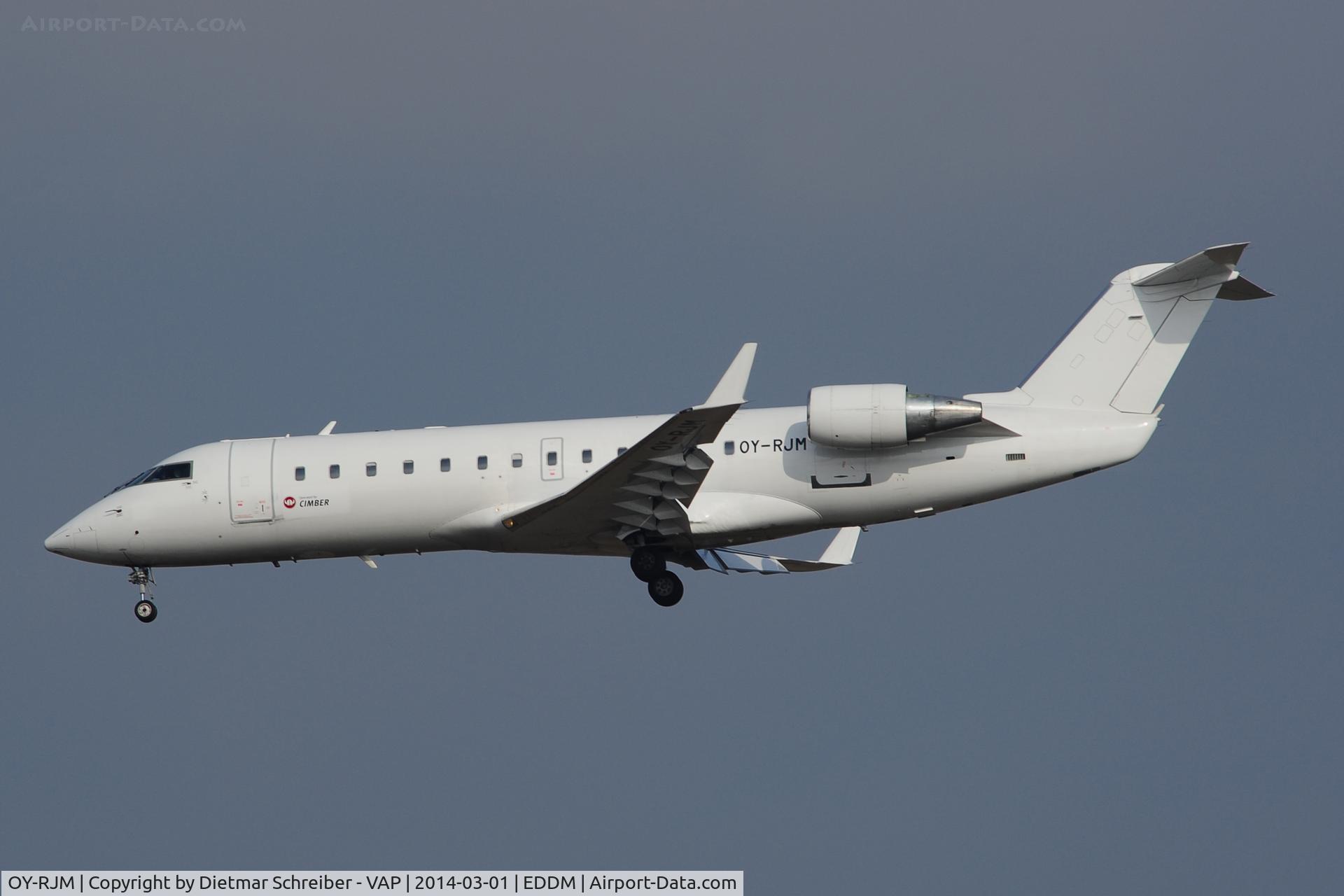 OY-RJM, 2001 Bombardier CRJ-200ER (CL-600-2B19) C/N 7591, Cimber Air Regionaljet