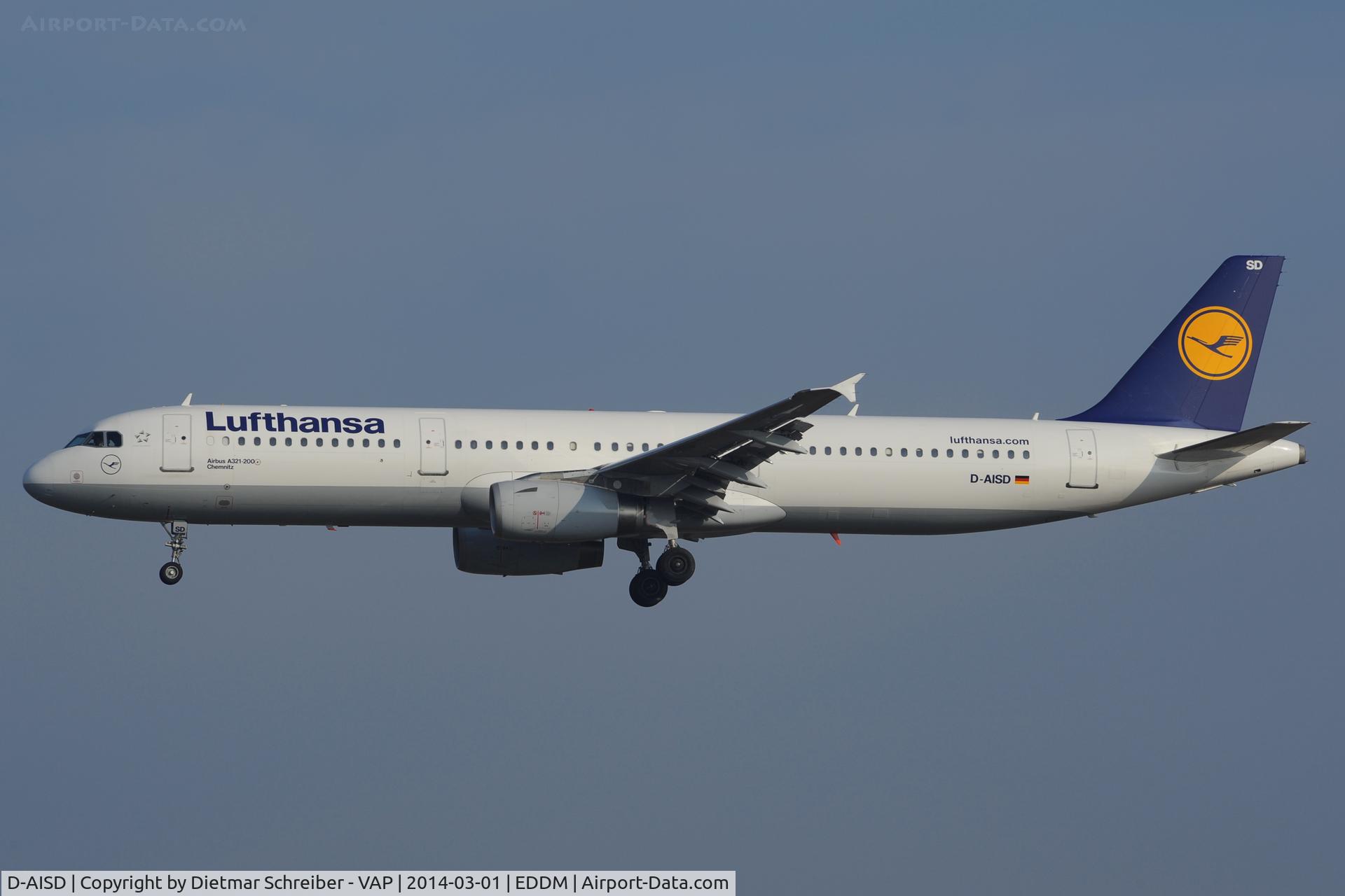 D-AISD, 2000 Airbus A321-231 C/N 1188, Lufthansa Airbus 321