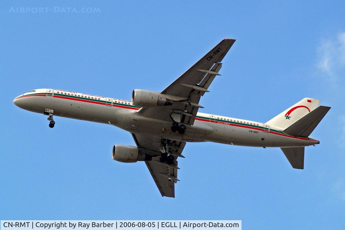 CN-RMT, 1986 Boeing 757-2B6 C/N 23686, Boeing 757-2B6 [23686] (Royal Air Maroc) Home~G 05/08/2006. On approach 27R.