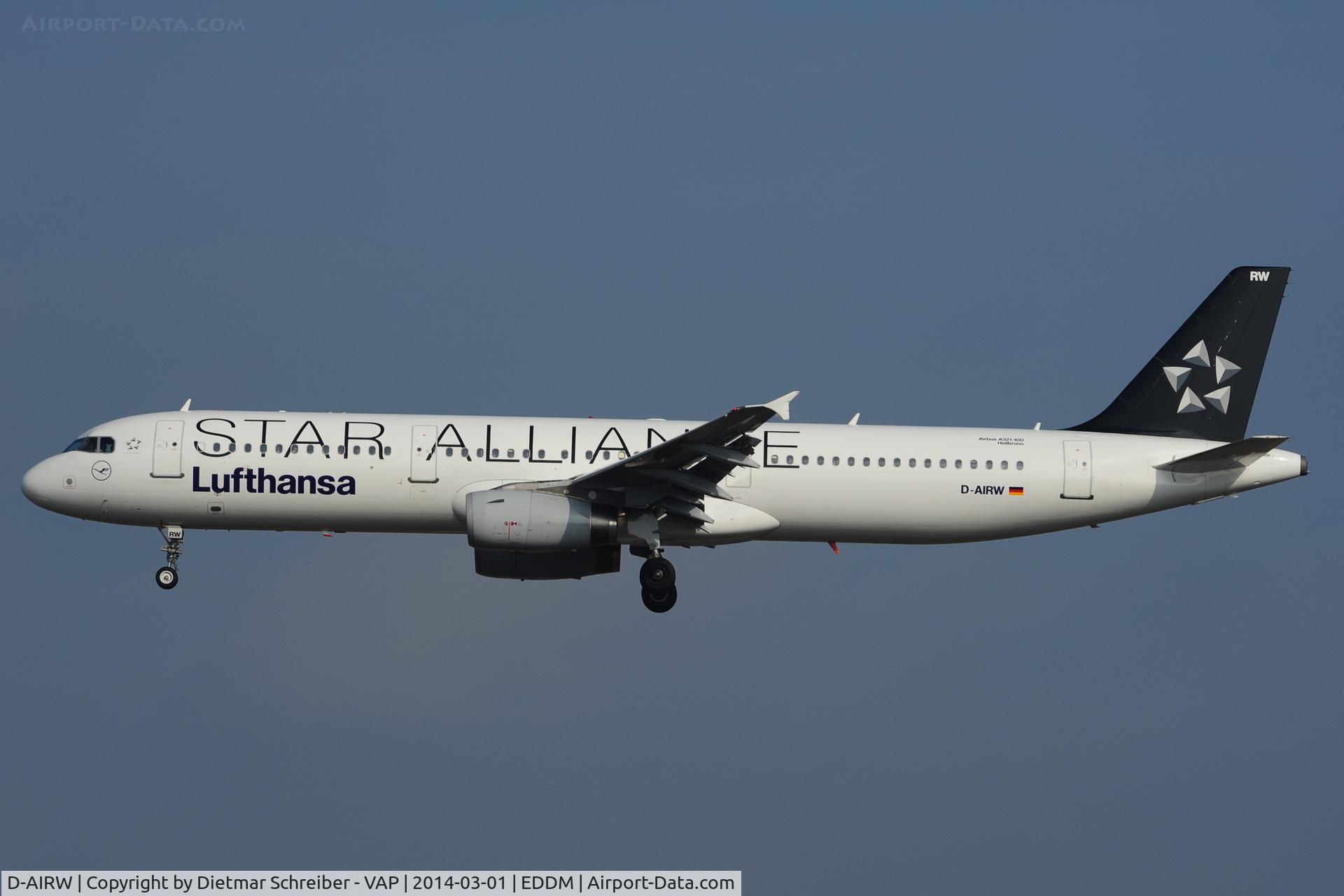 D-AIRW, 1997 Airbus A321-131 C/N 0699, Lufthansa Airbus 321