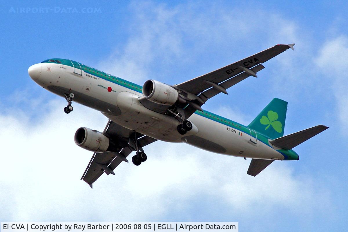 EI-CVA, 2000 Airbus A320-214 C/N 1242, Airbus A320-214 [1242] (Aer Lingus) Home~G 05/08/2006. On approach 27R
