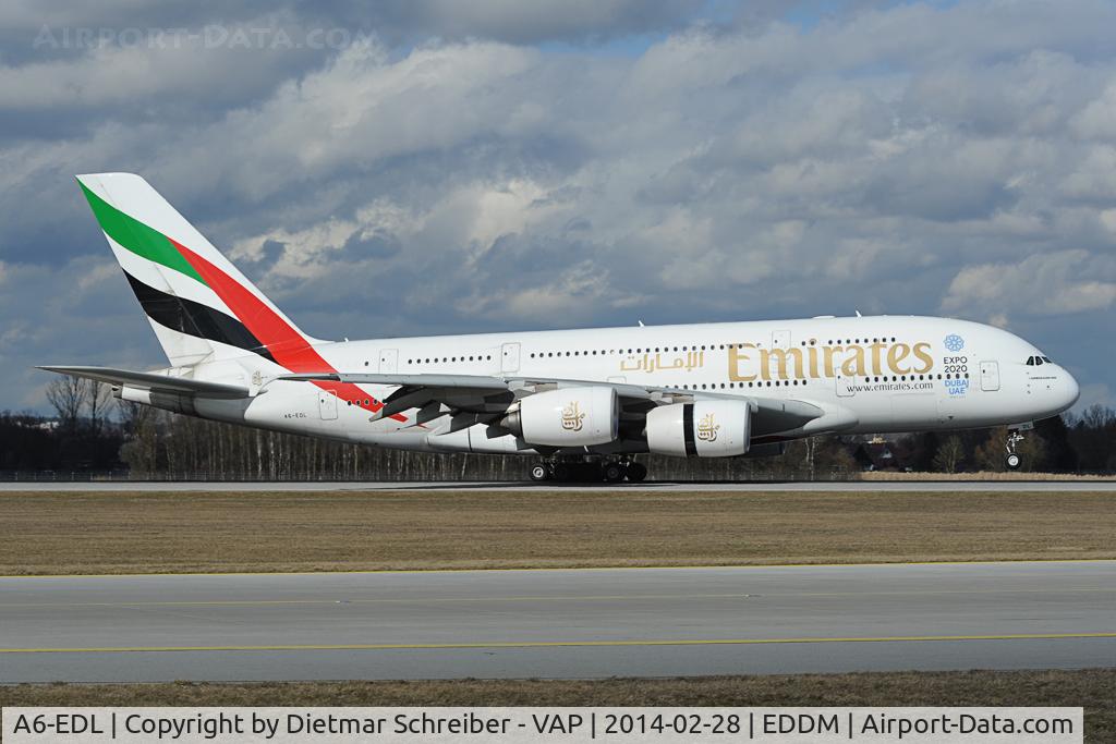 A6-EDL, 2010 Airbus A380-861 C/N 046, Emirates Airbus 380