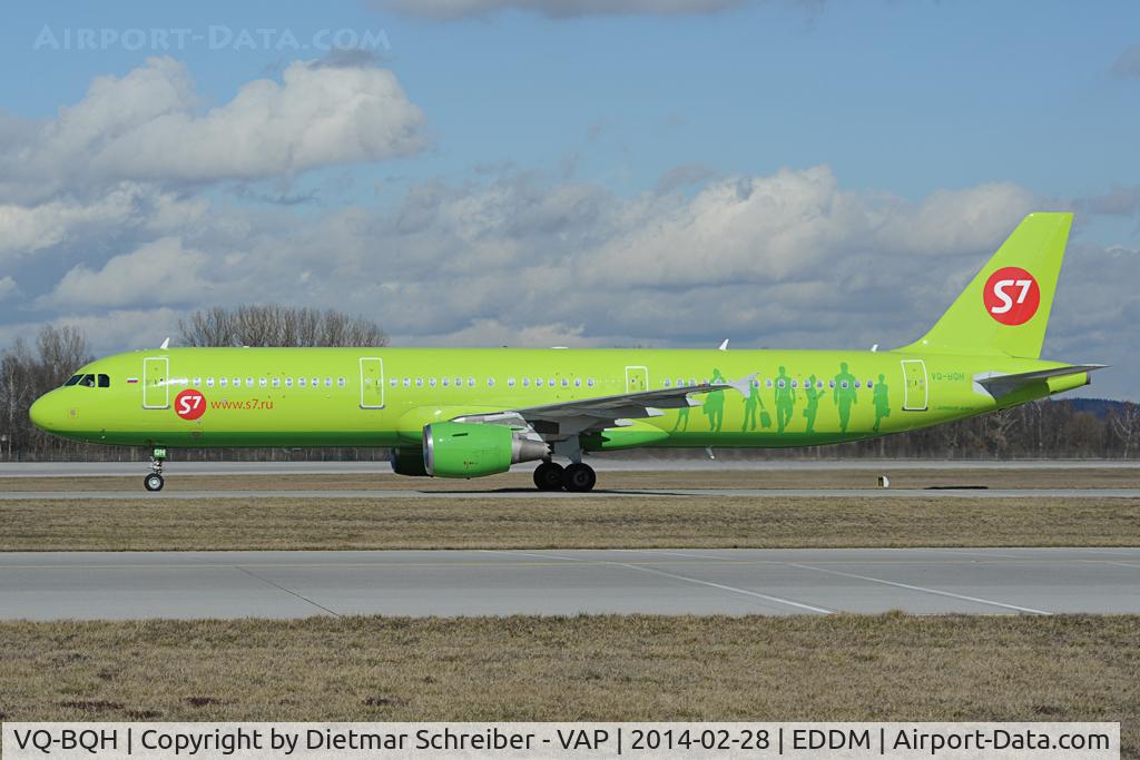 VQ-BQH, 2007 Airbus A321-211 C/N 3070, S7 Airlines Airbus 321
