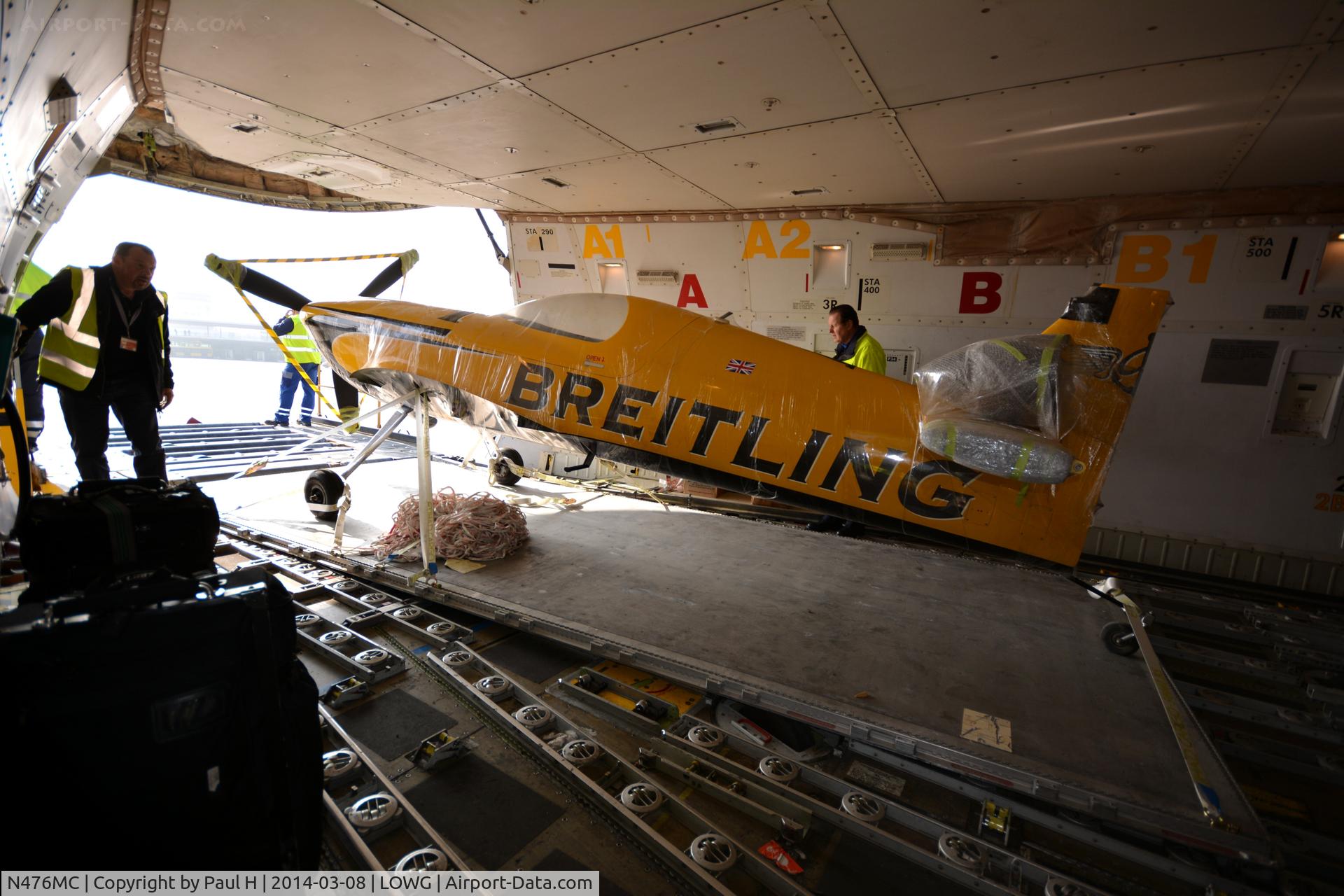 N476MC, 1999 Boeing 747-47UF C/N 29256, AtlasAir B-747 unloading RB AirRace planes, Breitling