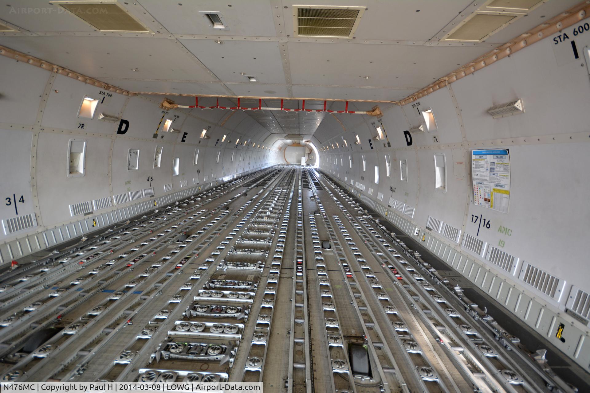 N476MC, 1999 Boeing 747-47UF C/N 29256, Inside an AtlasAir B-747F, unloaded