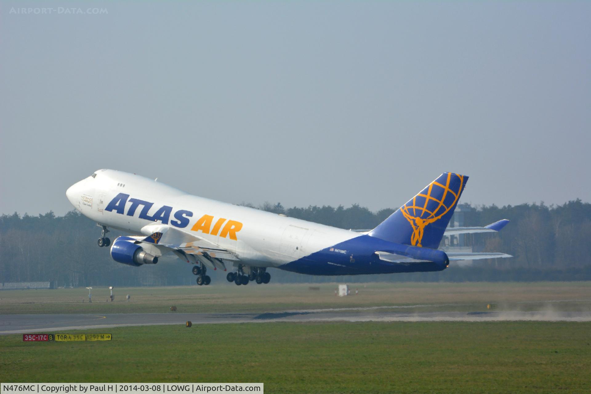 N476MC, 1999 Boeing 747-47UF C/N 29256, B-747 from AtlasAir take-off