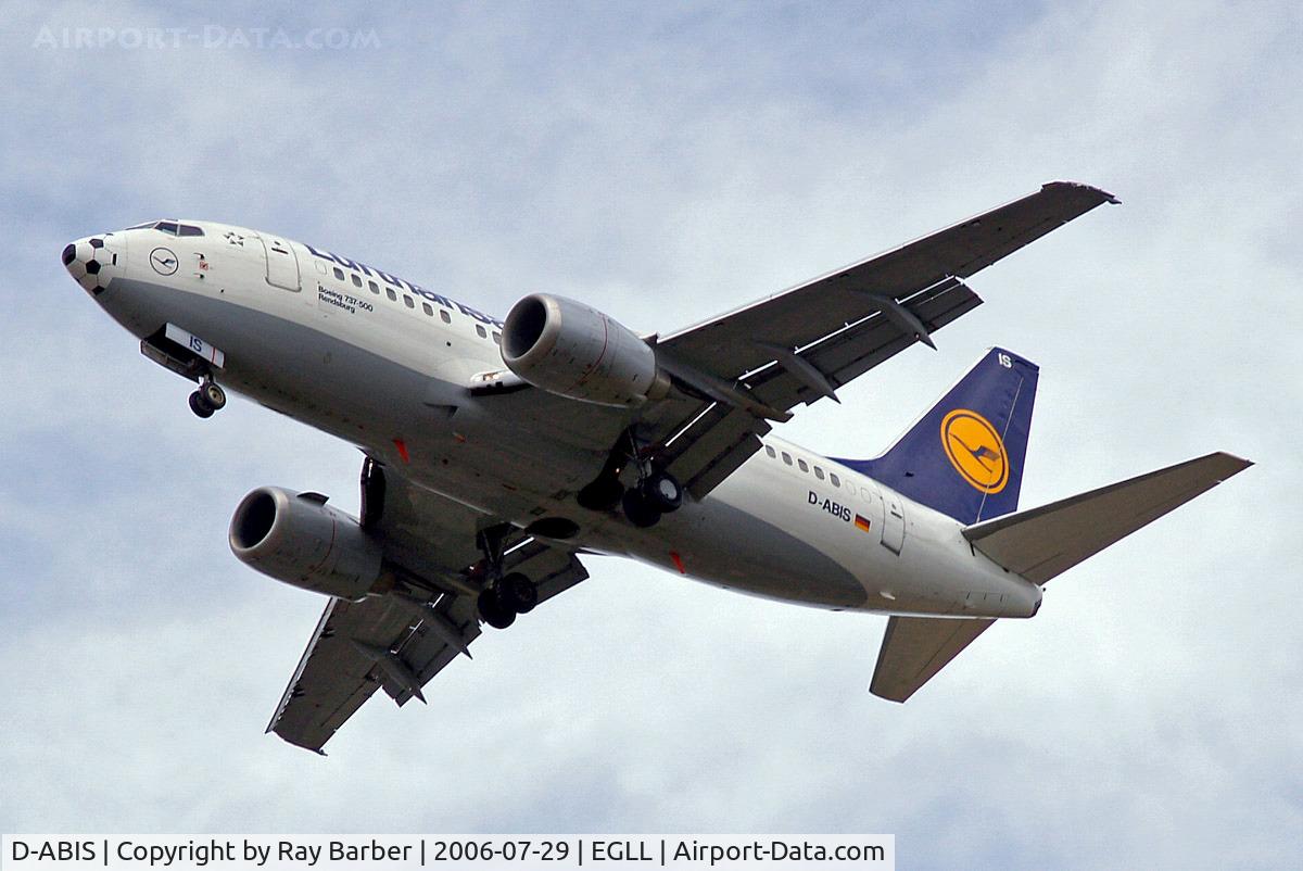 D-ABIS, 1991 Boeing 737-530 C/N 24942, Boeing 737-530 [24942] (Lufthansa) Home~G 29/07/2006. Sporting football design on the nose for FIFA World Cup 2006